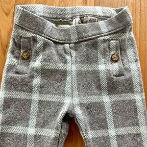 Janie and Jack Girls Plaid Gray Kids Bottoms